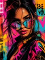 Neon Attitude Wandbild als Gallery Print