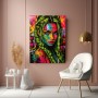 Neon Street Muse – Modernes Wandbild als Acrylbild