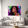 Neon Street Portrait Wandbild Poster