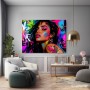 Neon Street Portrait Wandbild Poster