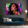 Neon Street Portrait Wandbild Poster