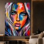 Farbintensives Porträt Wandbild als Acrylbild