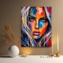 Farbintensives Porträt Wandbild als Acrylbild