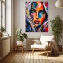 Farbintensives Porträt Wandbild als Acrylbild