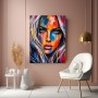 Farbintensives Porträt Wandbild als Acrylbild