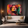 Pop-Art Porträt als Wandbild & Poster in Neonfarben