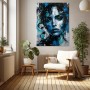 Modernes Wandbild Blue Gaze als Acrylbild