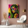 Fearless Queen – Poster als urbanes Wandbild in Neonfarben