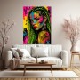 Fearless Queen – Poster als urbanes Wandbild in Neonfarben