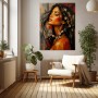 Blüten im Haar – Wandbild als Gallery Leinwand