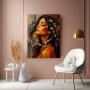 Blüten im Haar – Wandbild als Gallery Leinwand