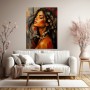 Blüten im Haar – Wandbild als Gallery Leinwand