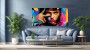 Neon Pop Porträt – Modernes Wandbild als Gallery Leinwand