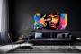 Neon Pop Porträt – Modernes Wandbild als Gallery Leinwand