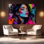 Neon Muse – Modernes Wandbild als Poster im Street-Art-Look
