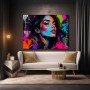 Neon Muse – Modernes Wandbild als Poster im Street-Art-Look