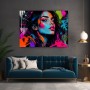 Neon Muse – Modernes Wandbild als Poster im Street-Art-Look
