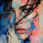 Fesselnder Blick – Modernes Wandbild als Gallery Leinwand