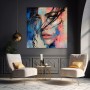 Fesselnder Blick – Modernes Wandbild als Gallery Leinwand