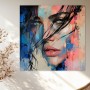Fesselnder Blick – Modernes Wandbild als Gallery Leinwand