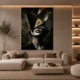 Goldene Facetten – Luxus Wandbild als Acrylglasbild