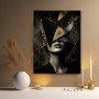 Goldene Facetten – Luxus Wandbild als Acrylglasbild
