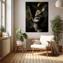 Goldene Facetten – Luxus Wandbild als Acrylglasbild