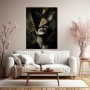 Goldene Facetten – Luxus Wandbild als Acrylglasbild
