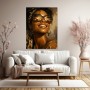 Sonnenlächeln Safari – Leinwandbild & Acrylglasbild mit Porträt