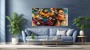 Blüten im Farbenstrom – Modernes Wandbild als Gallery Leinwand