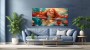 Sommerliches Wandbild Poster mit rothaariger Frau im Wasser