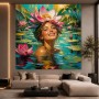 Lotuslächeln im Seerosenteich – Wandbild auf Gallery Leinwand