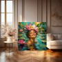 Lotuslächeln im Seerosenteich – Wandbild auf Gallery Leinwand