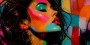 Neon Diva Pop Art Wandbild als Poster