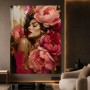 Blüten der Eleganz – Luxus Wandbild als Gallery Leinwand