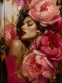 Blüten der Eleganz – Luxus Wandbild als Gallery Leinwand