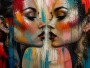 Intensive Begegnung Wandbild als Acrylglasbild
