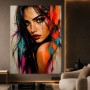 Expressives Porträt Wandbild auf Gallery Leinwand