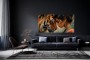 Innige Stärke – Wandbild als Acrylbild mit Tiger und Frau