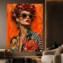 Opulentes Rosenporträt – Modernes Wandbild als Gallery Leinwand