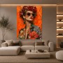 Opulentes Rosenporträt – Modernes Wandbild als Gallery Leinwand