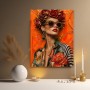 Opulentes Rosenporträt – Modernes Wandbild als Gallery Leinwand