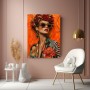 Opulentes Rosenporträt – Modernes Wandbild als Gallery Leinwand