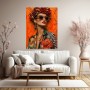 Opulentes Rosenporträt – Modernes Wandbild als Gallery Leinwand