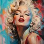 Glamour-Porträt in Farbe als Wandbild und Poster