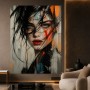 Intensiver Blick – Modernes Wandbild auf Gallery Leinwand