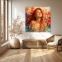 Blütenbad in Rot – Wandbild als Gallery Leinwand