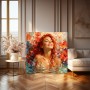 Blütenbad in Rot – Wandbild als Gallery Leinwand