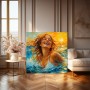 Sonnenfreude am Meer – Wandbild auf Gallery Leinwand