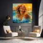 Sonnenfreude am Meer – Wandbild auf Gallery Leinwand